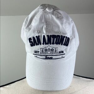 Freestyle White San Antonio The Alamo Embroidered Hat